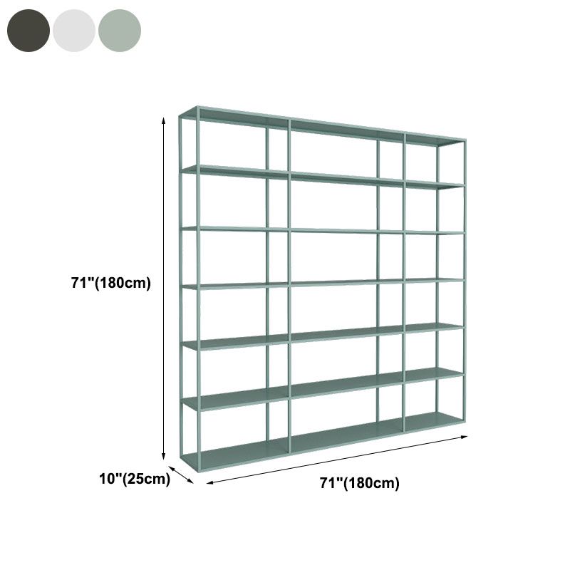 Open Back Modern Style Bookcase Metal Bookshelf for Home Office