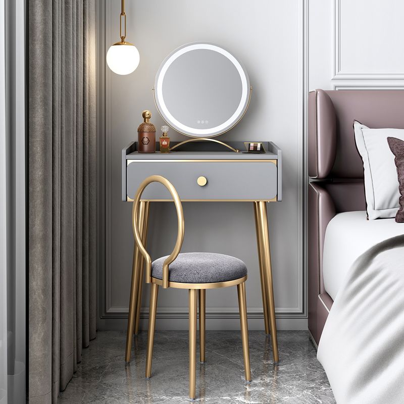 Engineered Wood Vanity Set with Stool Luxurious Dressing Table