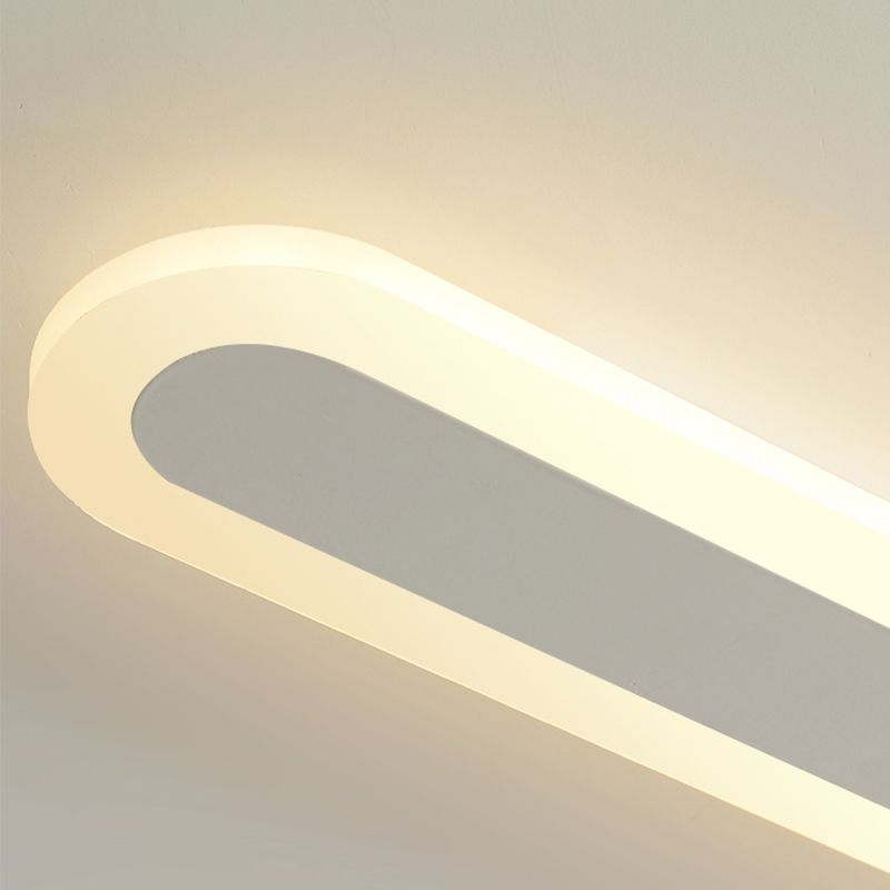 Iluminación de pared de forma lineal de metal Luz de luz de pared de luz simple moderna