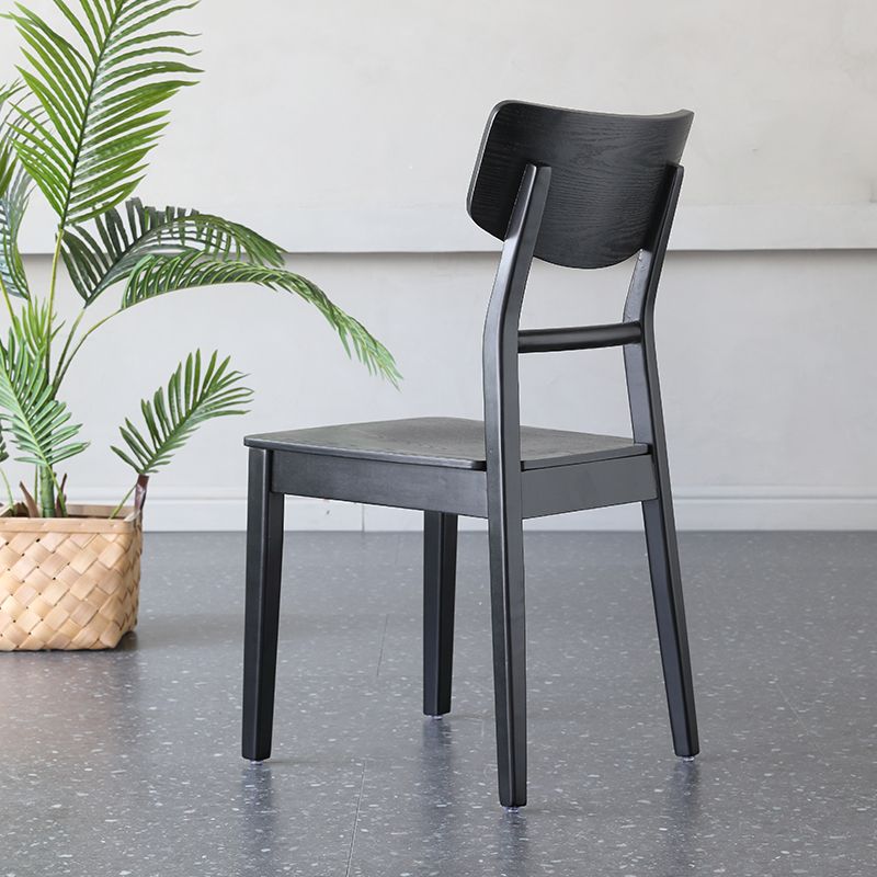 Silla auxiliar de madera para el hogar industrial, silla de comedor con respaldo de escalera (juego de 4)