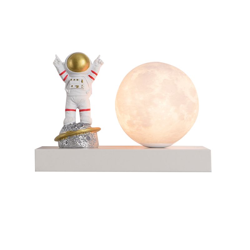 Metal & Wood 1 - Light Wall Light , Kids Style , Round / Square Wall Fixture