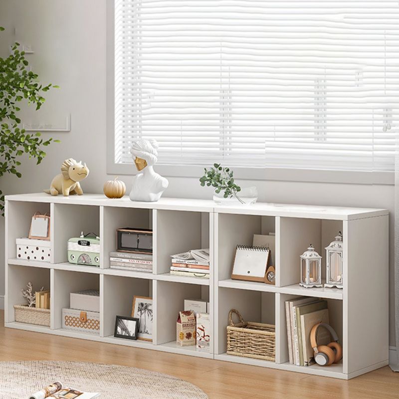 Contemporary Standard Bookshelf Engineered Wood Closed Back Bookcase
