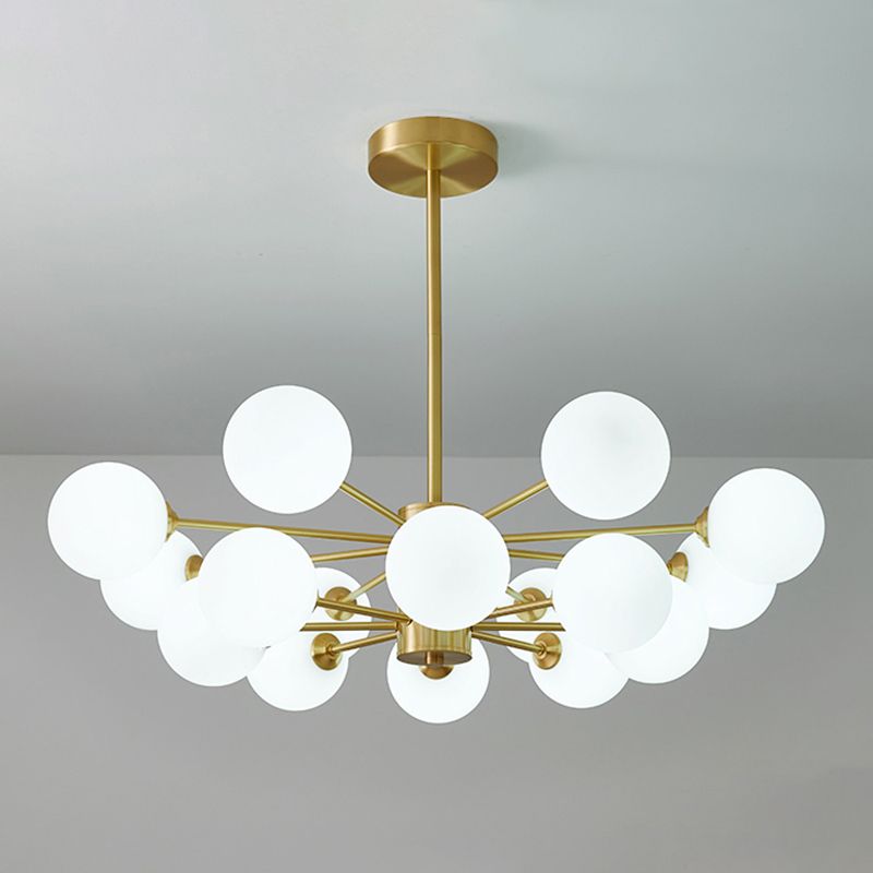 Metal Chandelier Light Fixtures Multi-Head Suspension Pendant Lamps for Living Room