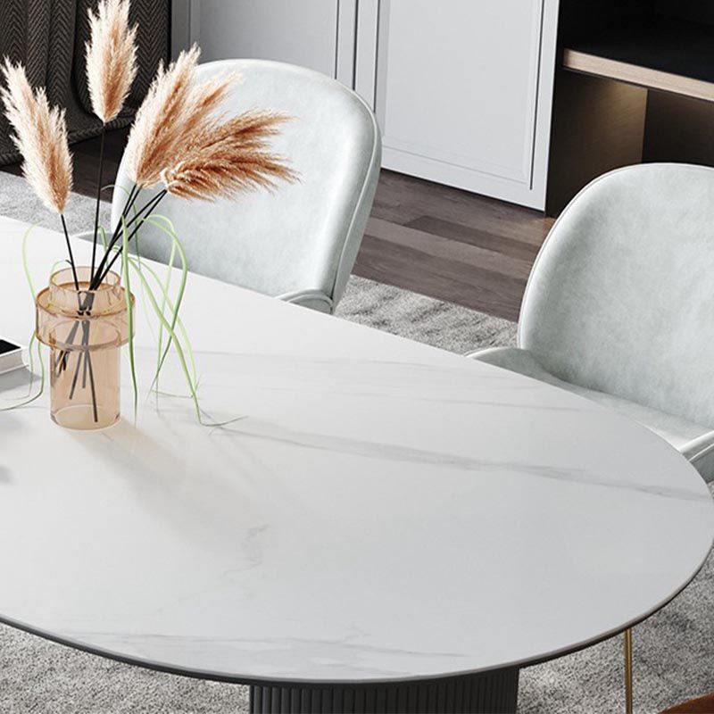 Contemporary Style Dining Table Stone 3-foot Dining Site Table for Home