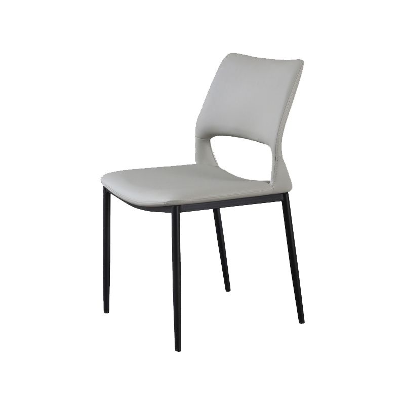 Open Back Dining Chair Contemporary Indoor Dining Side Chair