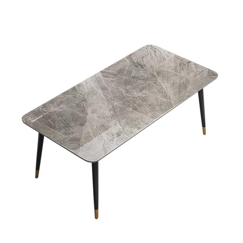 Modern Rectangle 1/2/5/7 Pieces Dining Set Stone Top Legs Indoor Dinette Set