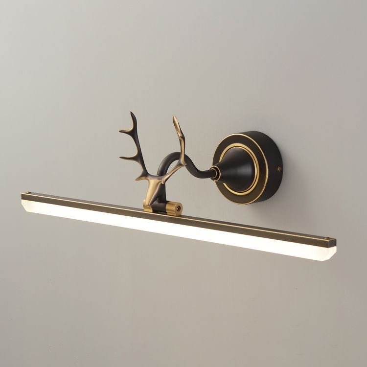 Brass LED Wall Sconce Wall Light Fixtures Metallic Sconce Lighting for Bathroom