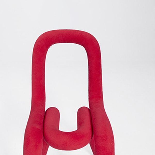 Sillas de terciopelo de estilo moderno, silla de comedor con parte trasera abierta, para cocina
