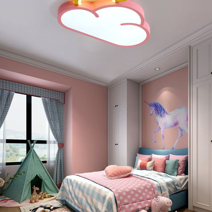 Lampada da incasso a soffitto con nuvola e sole Lampada da incasso a LED in acrilico per cartoni animati per la scuola materna