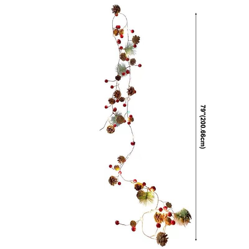 Modern Metal Rope Light LED Christmas Decorative Lights with Switch for Bedroom