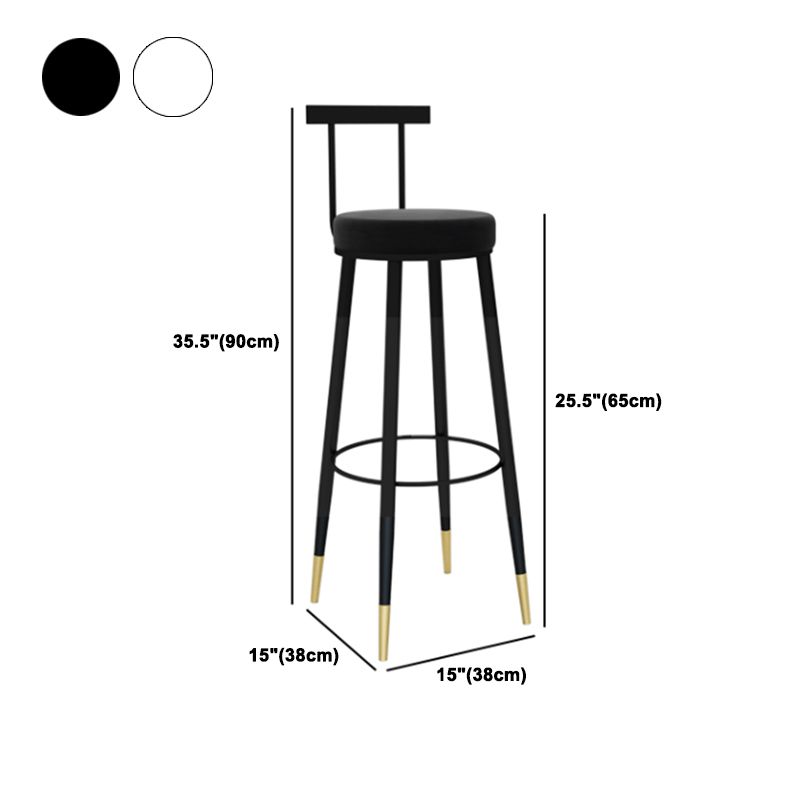 1/3/4/5 Pieces Glam Iron Bar Table Set Round Bistro Set with Black Faux Marble Top