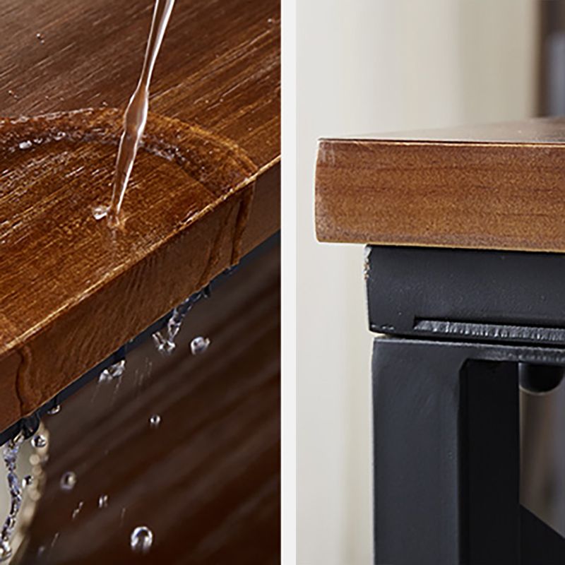 Rectangular Frame Cocktail Table Contemporary Coffee Table with Storage