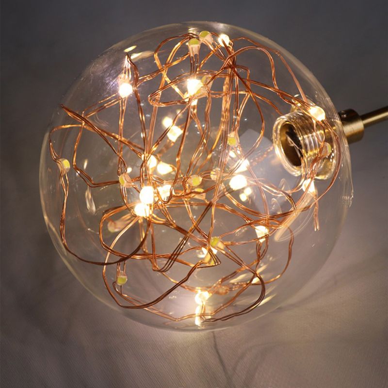 Verre contemporain circulaire et pendentif à la balle mené pour une salle à manger