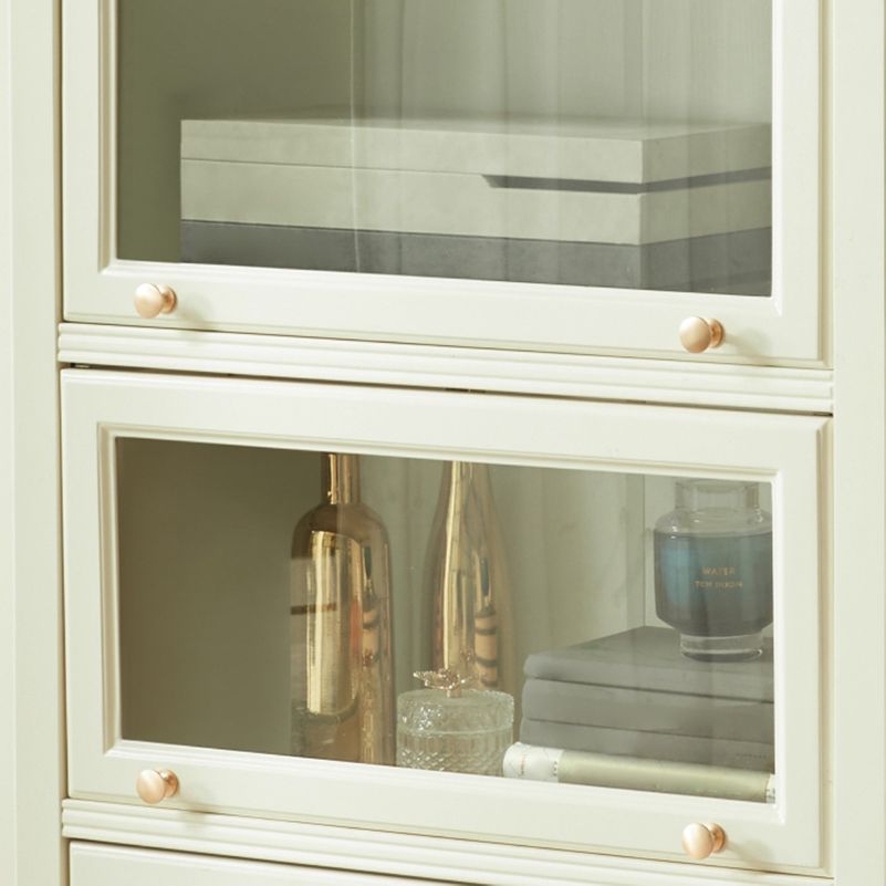 White Standard Bookcase Contemporary Wooden Bookshelf with Shelves