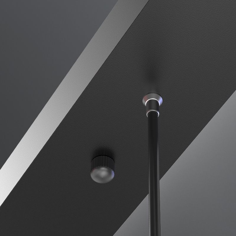 Single Modernism Black Ceiling Light LED Kitchen Island Lighting for Bedroom