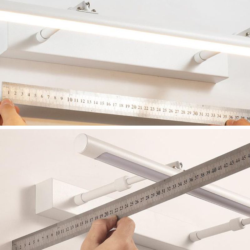 Metal lineare murale vanità leggero stile moderno 1 luci specchio da vanità leggero