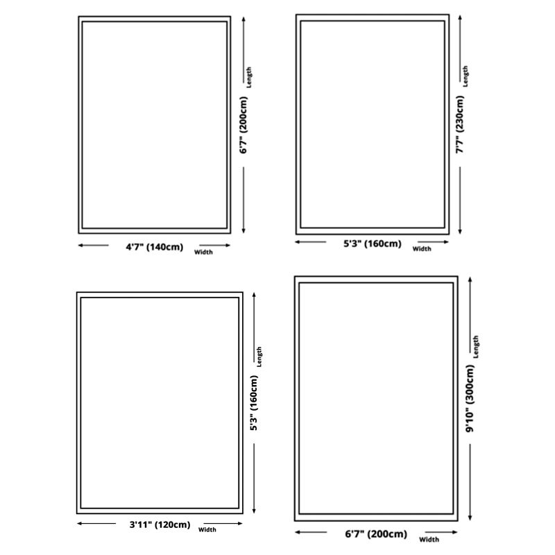 Multicolor Modern Area Carpet Polyester Floral Printing Indoor Rug Easy Care Carpet for Living Room