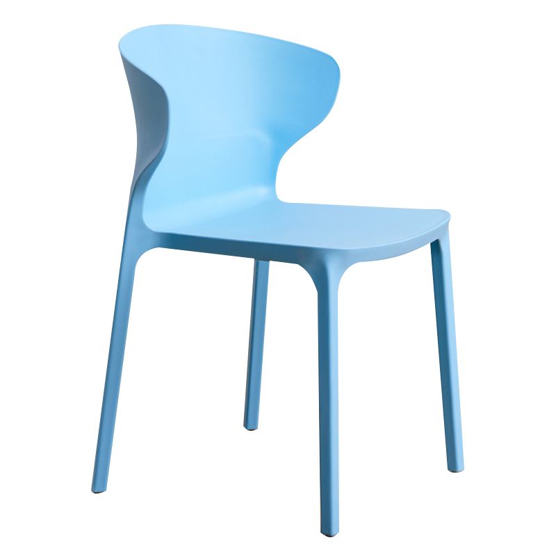 Sedia da pranzo in plastica scandinava cucina in plastica sedia laterale