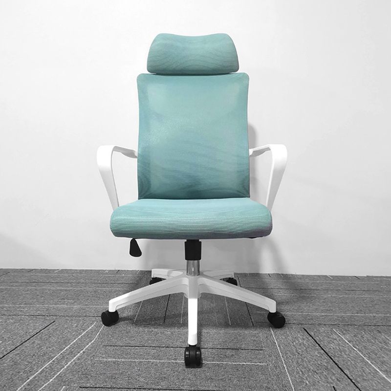 High Back Task Chair Modern Nylon Slide Arms Included Office Chair