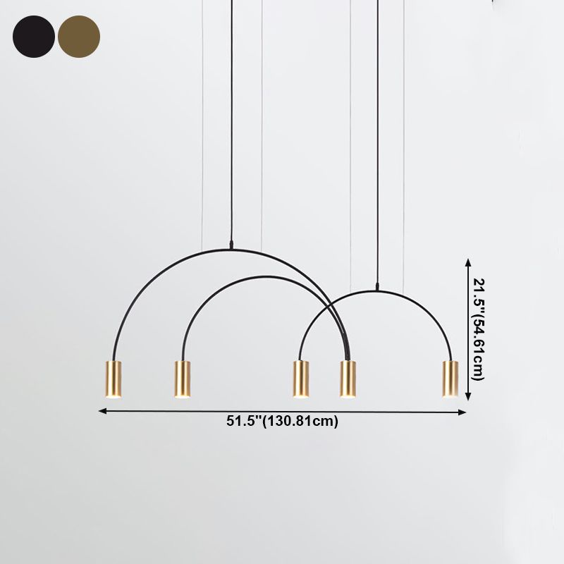 Cylinder Island Lighting Fixtures Contemporary Metal Island Light Fixtures for Kitchen