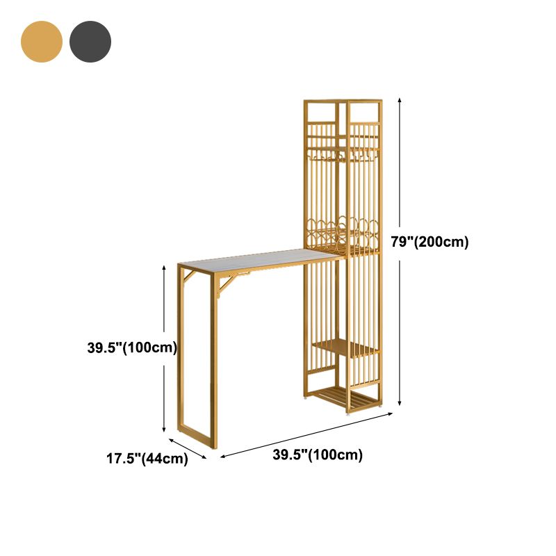 Rectangle Double Pedestal Bistro Bar Desk Indoor Bistro Bar Height Cocktail Table