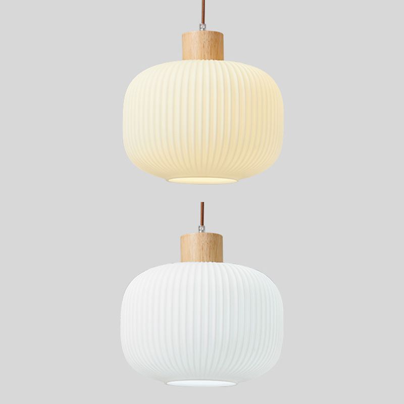 Weiße Glas Einfachheit hängend hängendes Einzelbulb Messing Esszimmer Suspension Anhänger