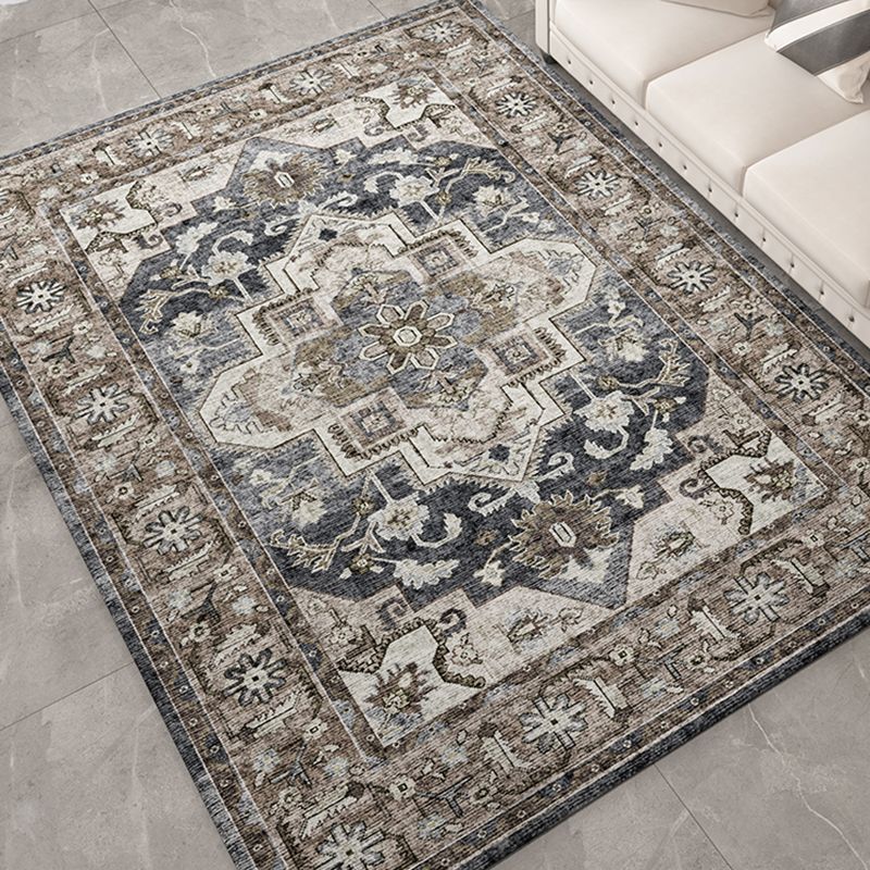 Shabby chic decoratietapijt Meerkleurig geometrisch bedrukt tapijt Antislip achterkant Huisdiervriendelijk wasbaar binnentapijt