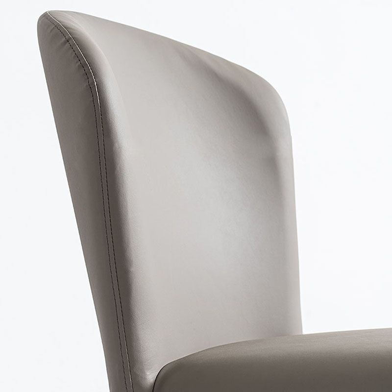Silla lateral de comedor industrial de metal Silla lateral con respaldo de orejas para comedor (juego de 2)
