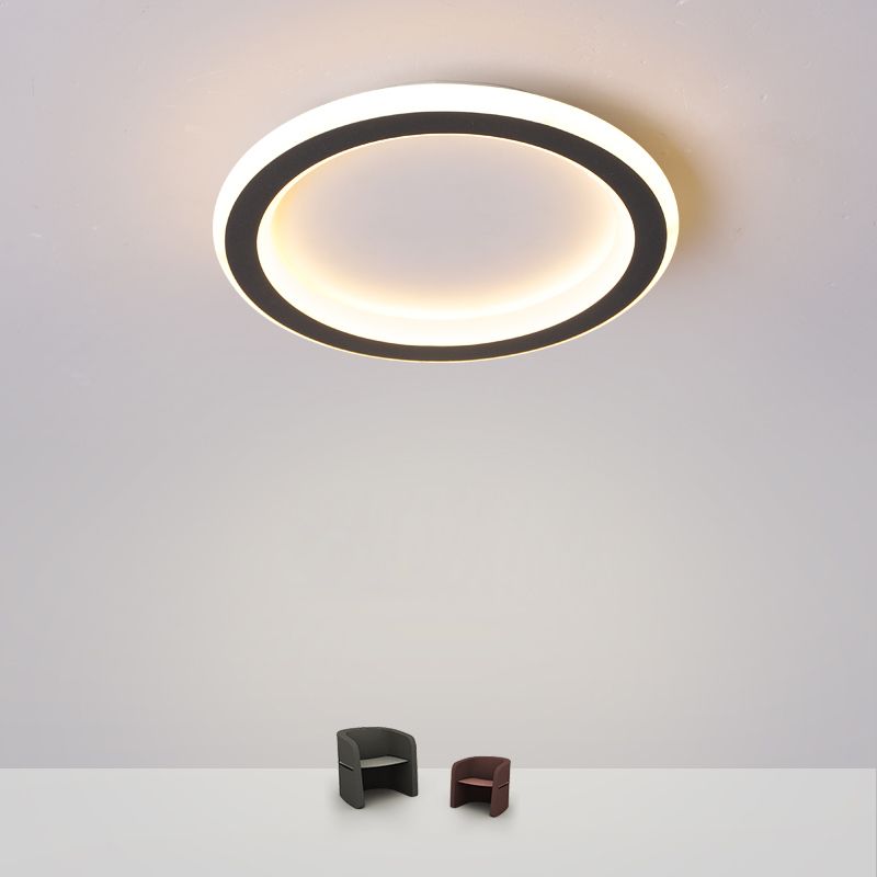 Geometric LED Close to Ceiling Fixtures with Acrylic Shade for Bedroom