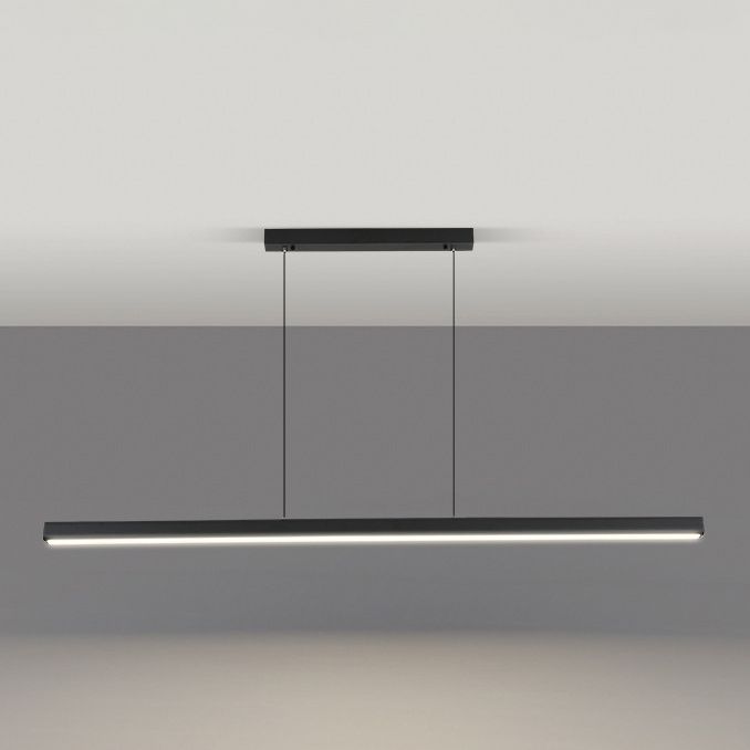 Simplicité Contemporary Island Light Acrylique Long Strip Prowing Lampe pour salle à manger