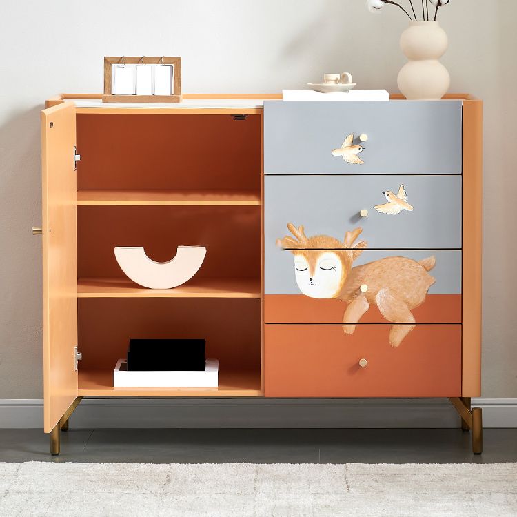 Classic Glam Storage Chest Stone Storage Chest Dresser for Bedroom