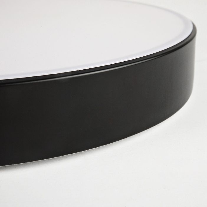 Colorant Macaron Round Flush Mount Metallic LED Ceiling Light for Bedroom