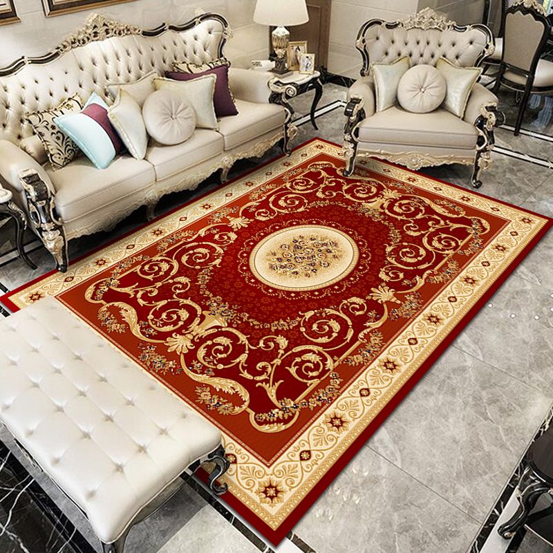 Fancy Victoria Rug Alfombra floral multicolor antideslizante lavable alfombra apta para mascotas para sala de estar