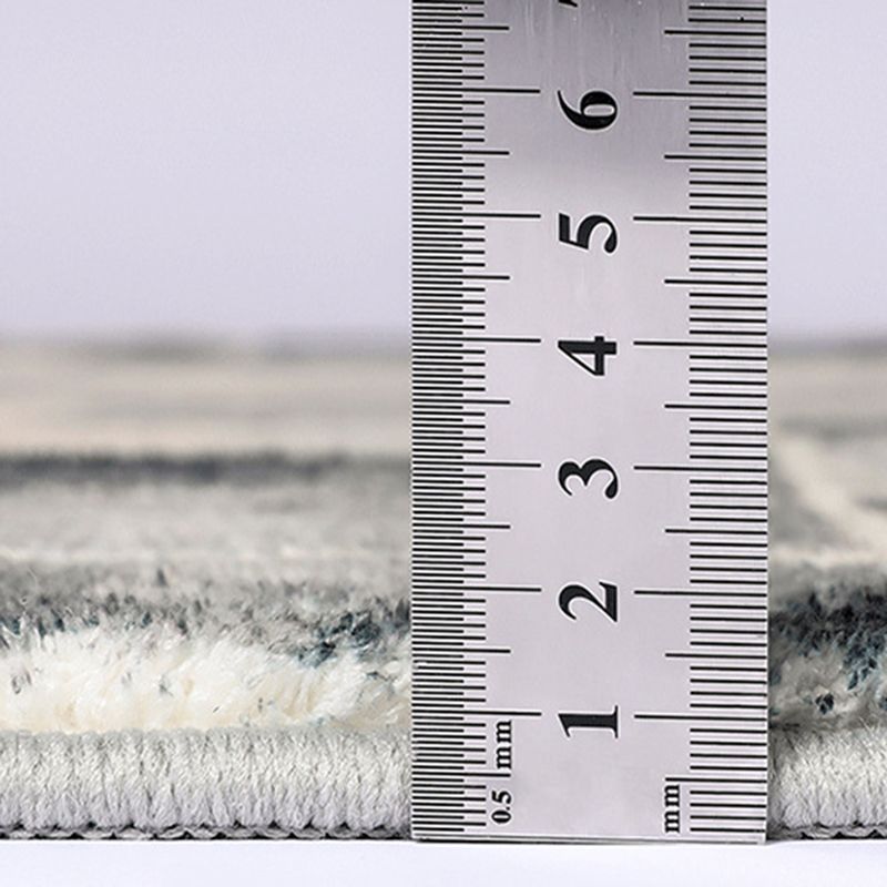 Hellgrau unregelmäßiger gestreiften Teppich Polyester Moderner Teppich Waschbar Teppich für Wohnzimmer