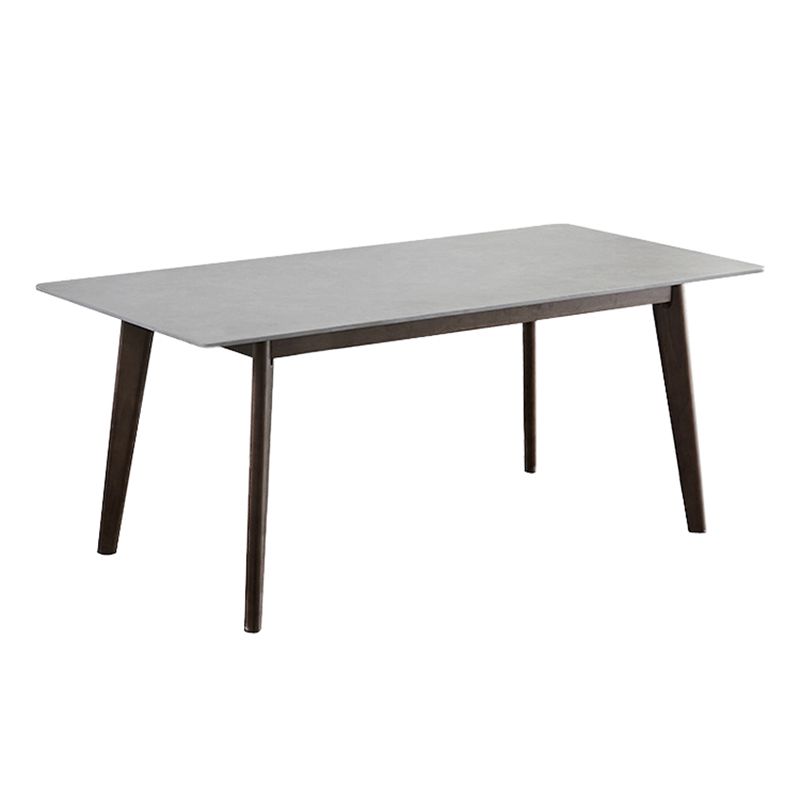 Stone Top Dining Table Mid-Century Modern Dining Table with 4 Legs