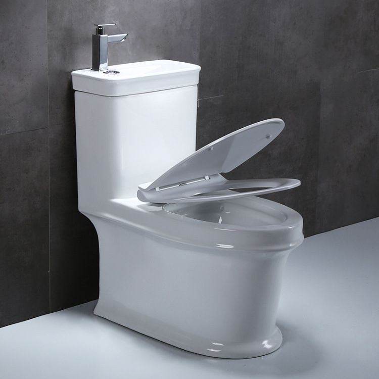 Floor Mounted Toilet One-Piece Toilet Modern Siphon Jet Flush Toilet