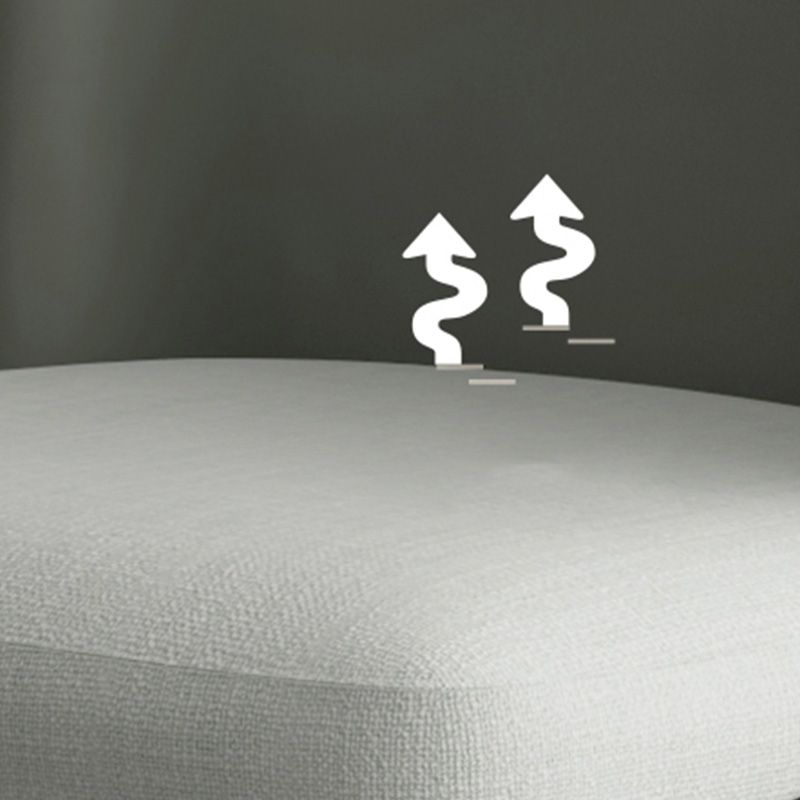 Industrial Style Home Side Chair Upholstered Dining Chair with Metal Leg