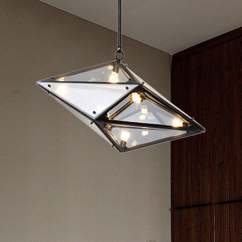 Horizontal/vertikaler Diamantanhänger Lampe Moderne Bernstein/Rauchglas Multi -Lichter Wohnzimmer LED -Deckenleuchte, 23,5 "/31"/42 "breit