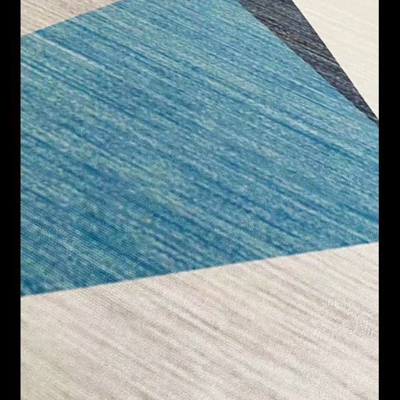 Decorative Leaves Pattern Rug Modern Simplicity Carpet Polyester Washable Carpet for Living Room