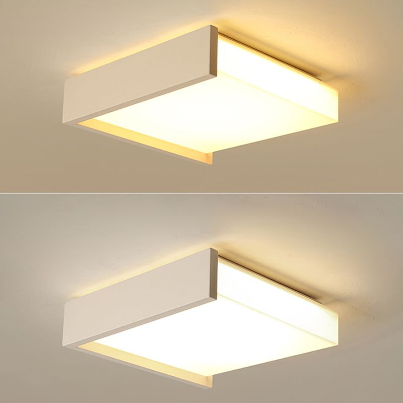 Lampe LED encastrée avec abat-jour en acrylique, plafonnier de Style moderne pour chambre à coucher