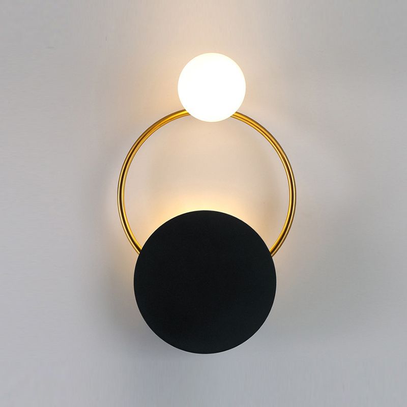 1/2-Light Black/Golden Bathroom Vanity Light Modern Unique Bath Bar