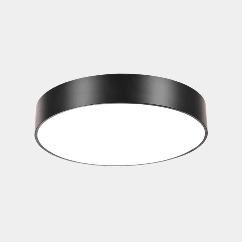 Geometric Shape Ceiling Mounted Fixture Minimalist Metal LED Flush Mount Light for Office