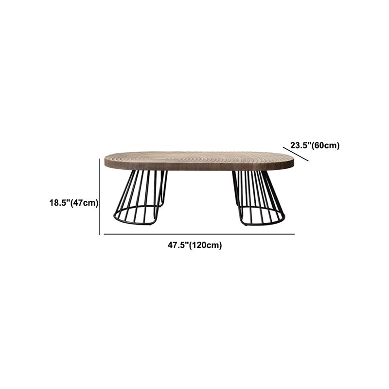 Scandinavian 1 Single Coffee Table Solid Wood Cocktail Table
