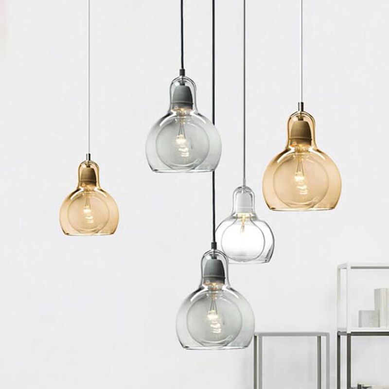 1 luminaires suspendus en forme de gourde légère