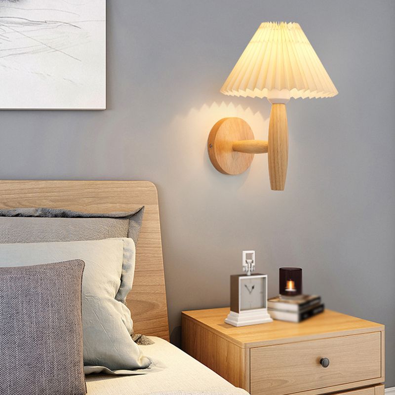 Contemporary Wall Light Wood Lighting with Shaded for Room Restaurant