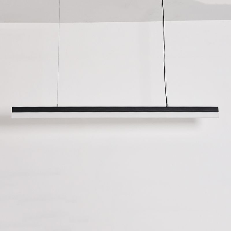 Moderne Aluminiuminselbeleuchtungskörper lineares 1-Licht-Restaurant-LED-Federungslampe