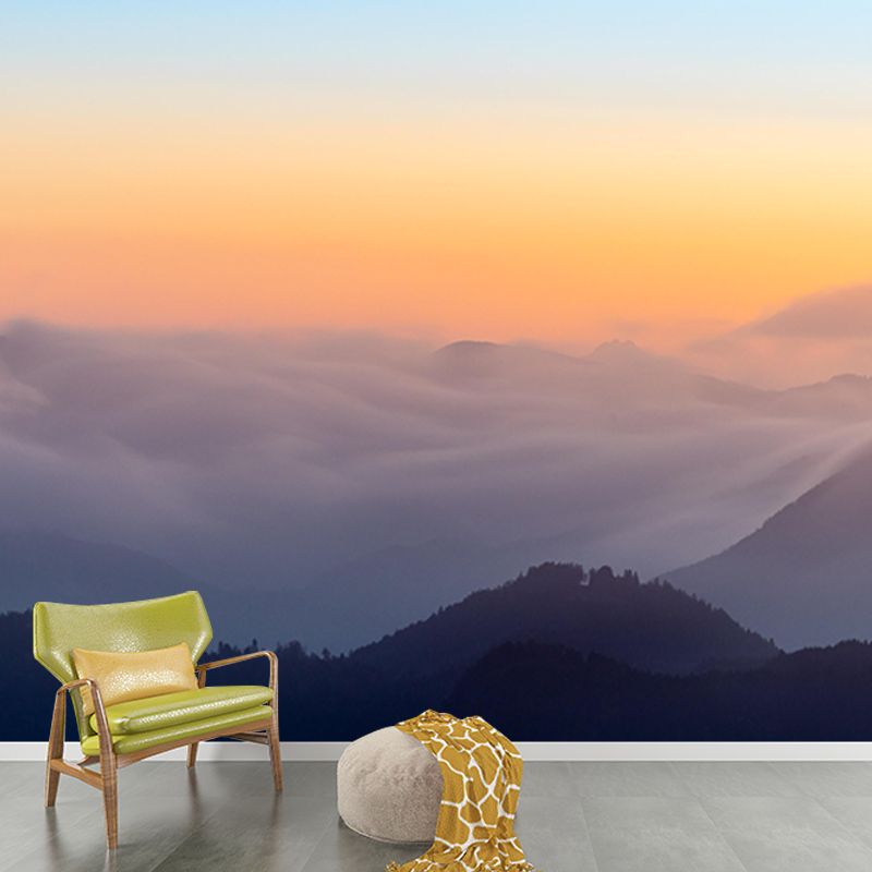 Modern Style Mural Wallpaper Mountains Photography Indoor Wall Mural