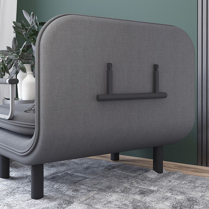 Removable Cushions Sleeper Sofa Contemporary Square Arms Sofa Bed