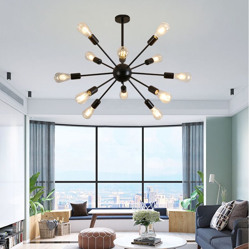 Multi-Head Chandelier Lighting Fixtures Modern Style Sputnik Suspension Light