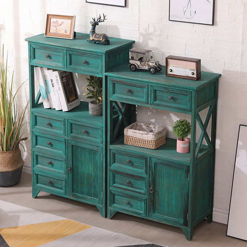 Coastal Combo Dresser Solid Wood Storage Chest Dresser for Bedroom